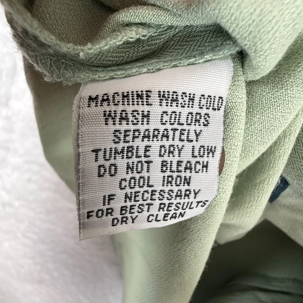 Tommy Bahama Men's Silk Blend Shirt XL Sage Green Relaxed Fit